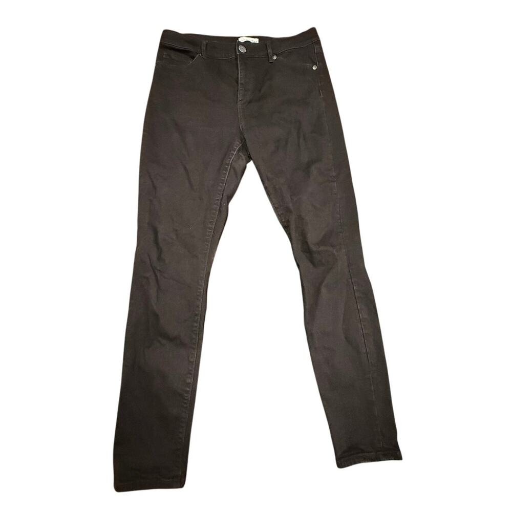 LOFT Women's Black Skinny Denim Regular 5-pocket Styling Jeans Size 10 / 30